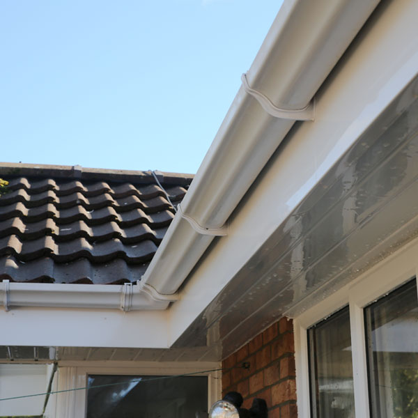 Finished clean gutters and fascias.