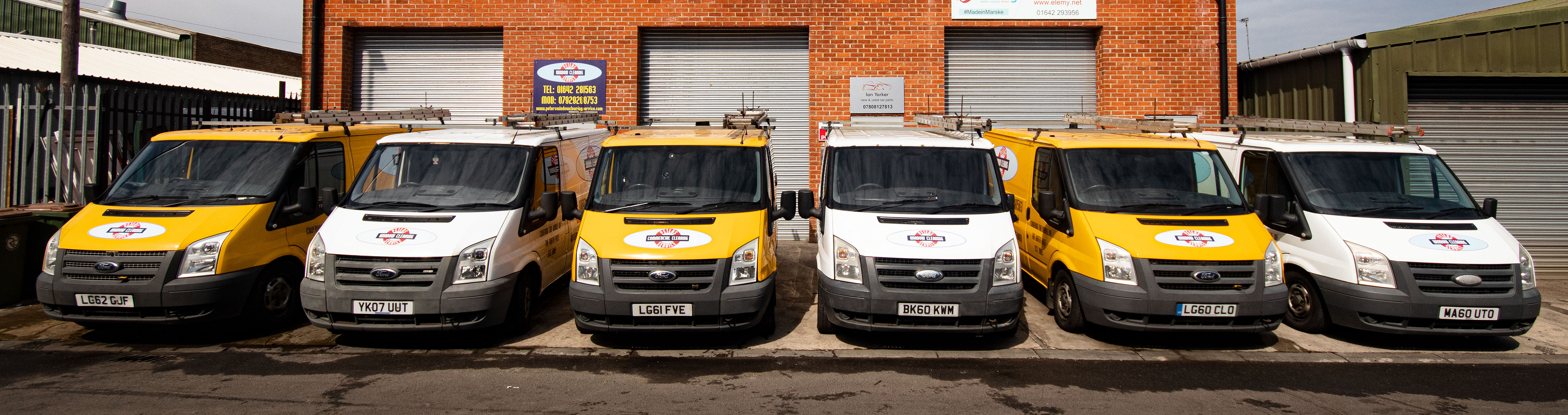 Peter's Window Cleaning Service Vans